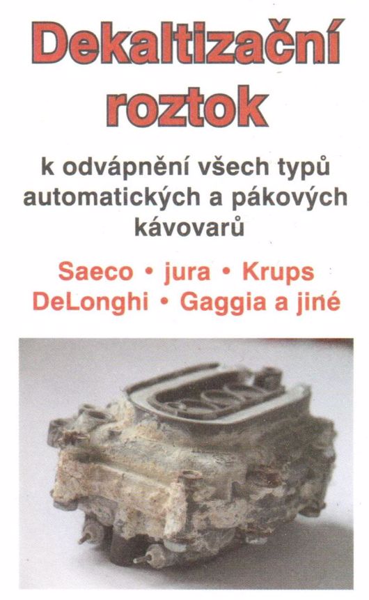 Dekaltizační roztok k odvápnění kávovaru 5 kusů